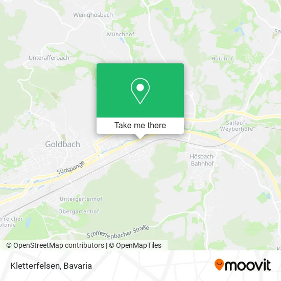 Карта Kletterfelsen