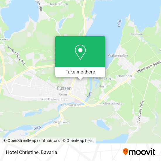 Hotel Christine map