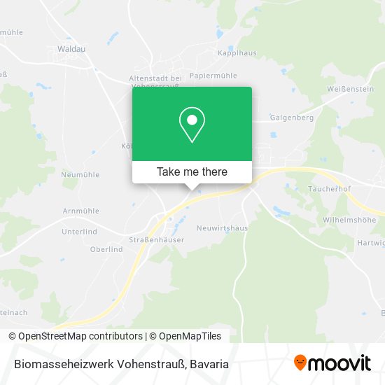 Карта Biomasseheizwerk Vohenstrauß
