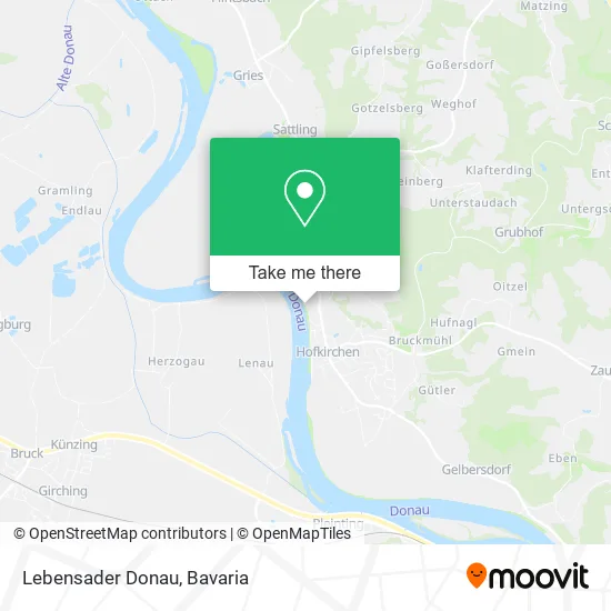 Карта Lebensader Donau
