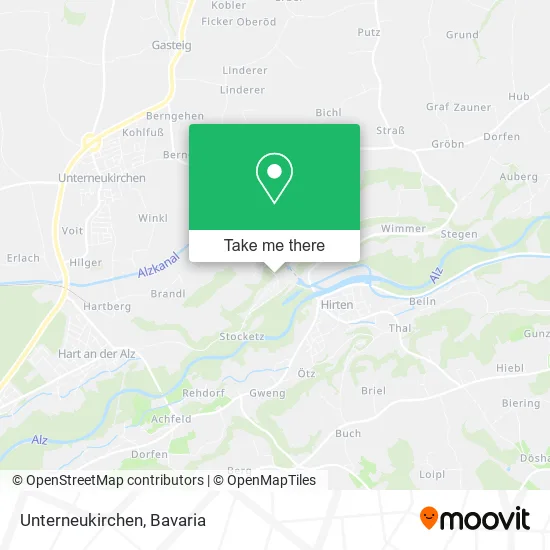 Карта Unterneukirchen