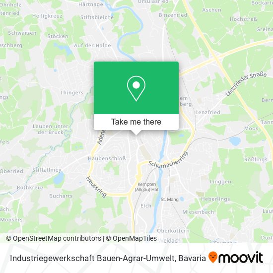 Industriegewerkschaft Bauen-Agrar-Umwelt map