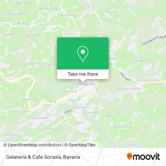 Gelateria & Cafe Soravia map