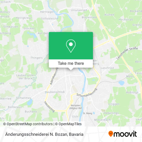 Карта Änderungsschneiderei N. Bozan