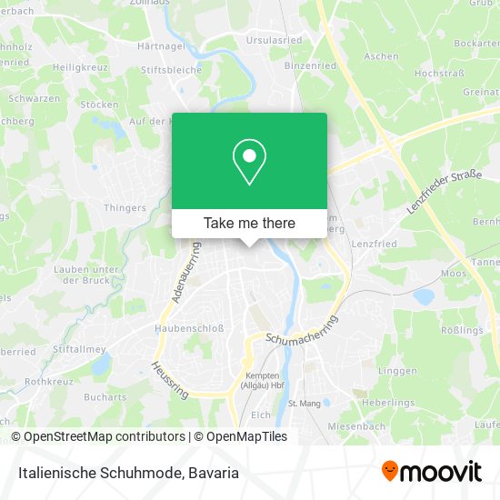 Italienische Schuhmode map