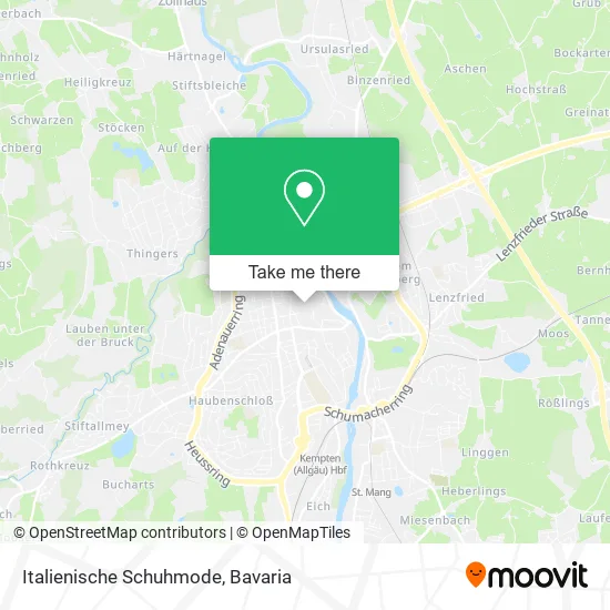 Карта Italienische Schuhmode