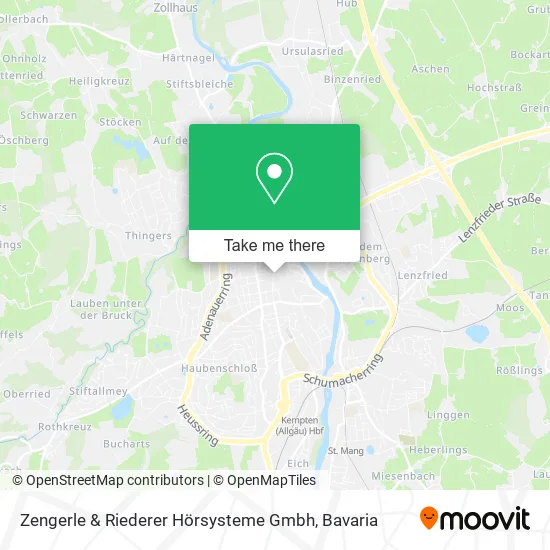 Карта Zengerle & Riederer Hörsysteme Gmbh