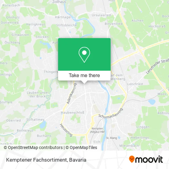 Карта Kemptener Fachsortiment