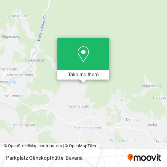 Parkplatz Gänskopfhütte map