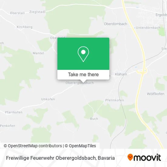 Карта Freiwillige Feuerwehr Oberergoldsbach