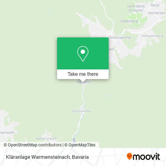 Карта Kläranlage Warmensteinach