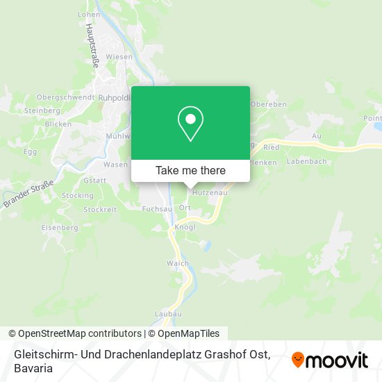 Gleitschirm- Und Drachenlandeplatz Grashof Ost map