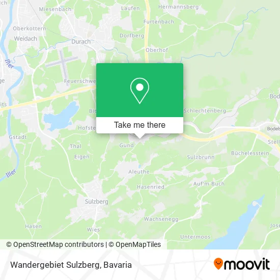 Карта Wandergebiet Sulzberg