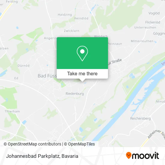 Карта Johannesbad Parkplatz