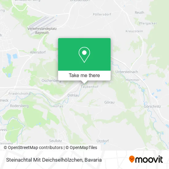 Карта Steinachtal Mit Deichselhölzchen