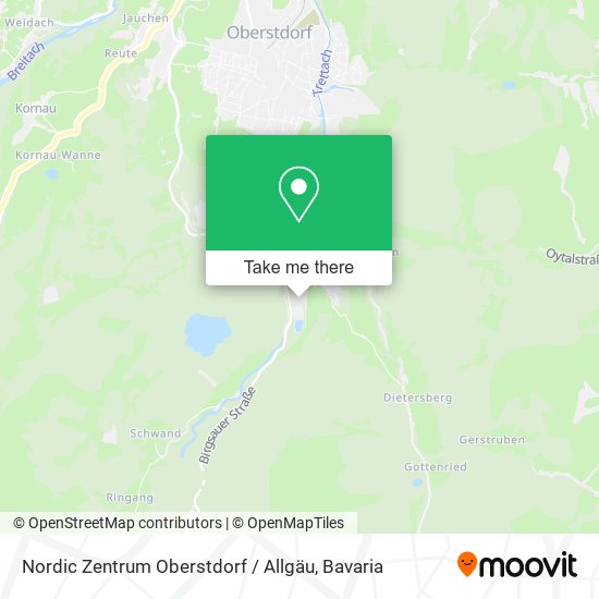 Карта Nordic Zentrum Oberstdorf / Allgäu