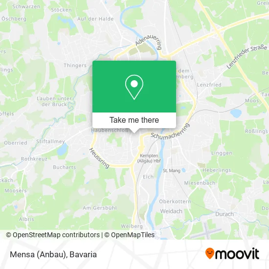 Карта Mensa (Anbau)