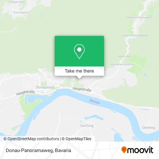 Карта Donau-Panoramaweg