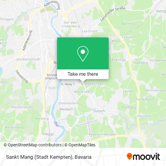 Карта Sankt Mang (Stadt Kempten)
