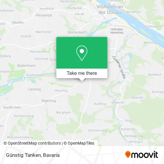 Карта Günstig Tanken