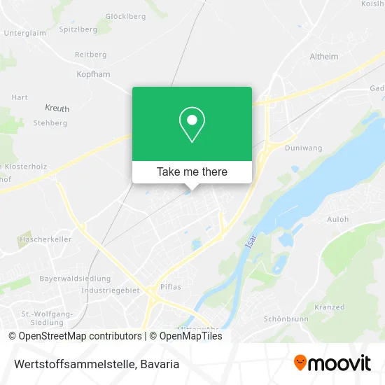 Карта Wertstoffsammelstelle