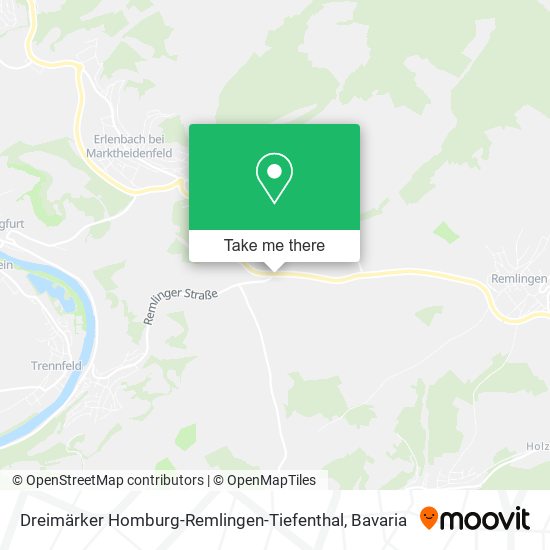 Dreimärker Homburg-Remlingen-Tiefenthal map