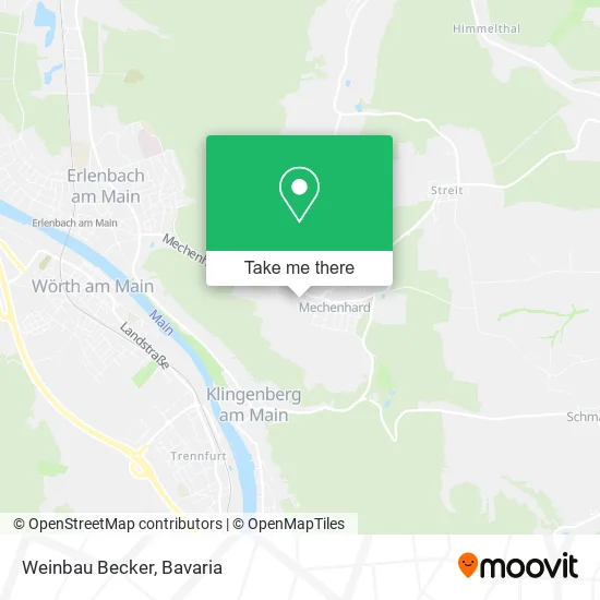 Карта Weinbau Becker