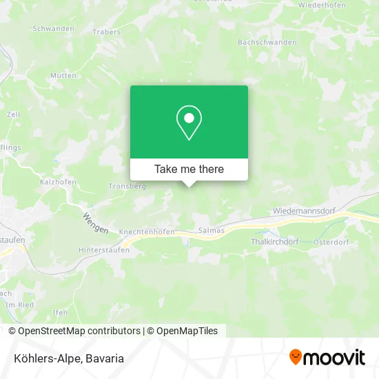 Карта Köhlers-Alpe
