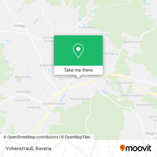 Vohenstrauß map