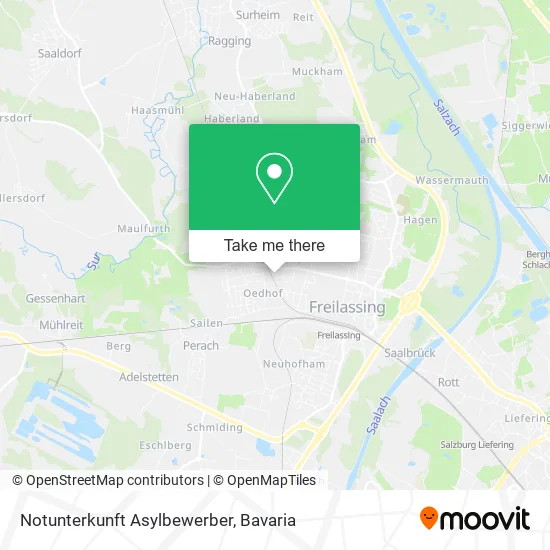 Карта Notunterkunft Asylbewerber