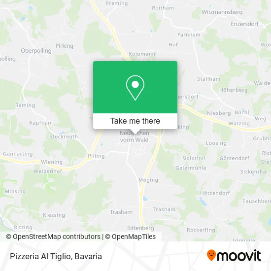 Карта Pizzeria Al Tiglio