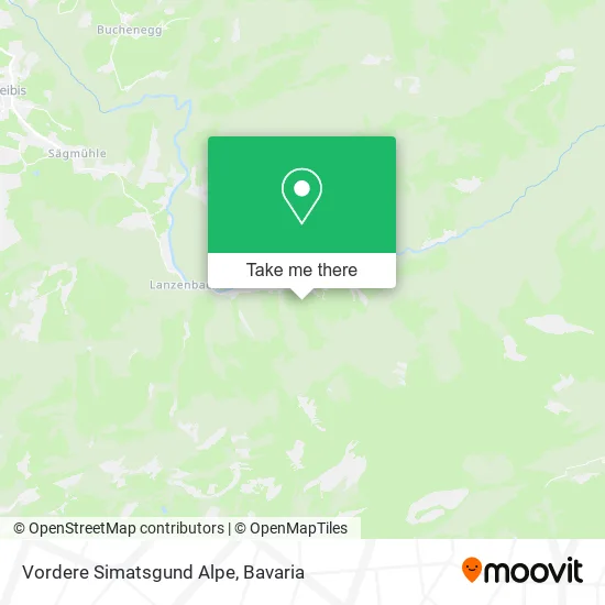 Карта Vordere Simatsgund Alpe