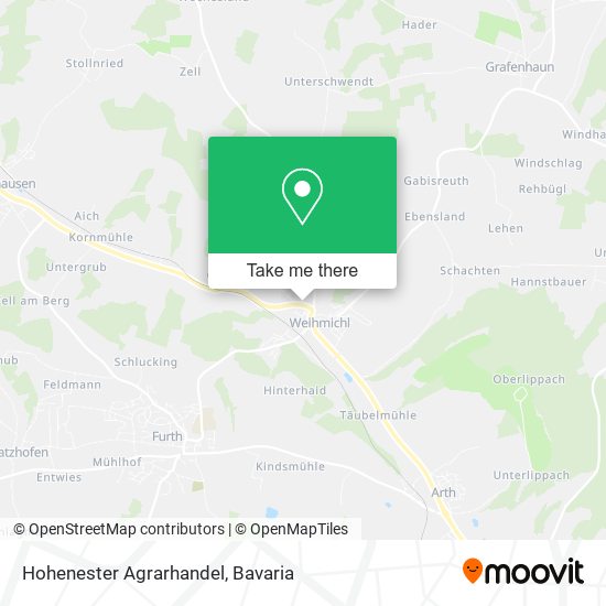 Hohenester Agrarhandel map