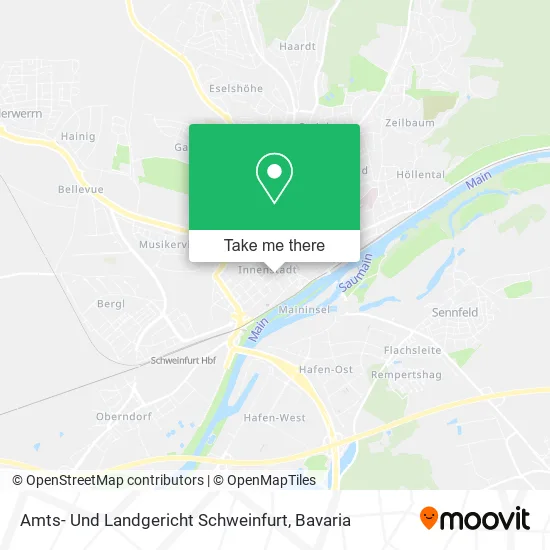 Карта Amts- Und Landgericht Schweinfurt