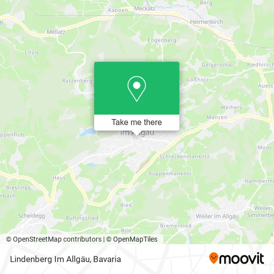 Карта Lindenberg Im Allgäu