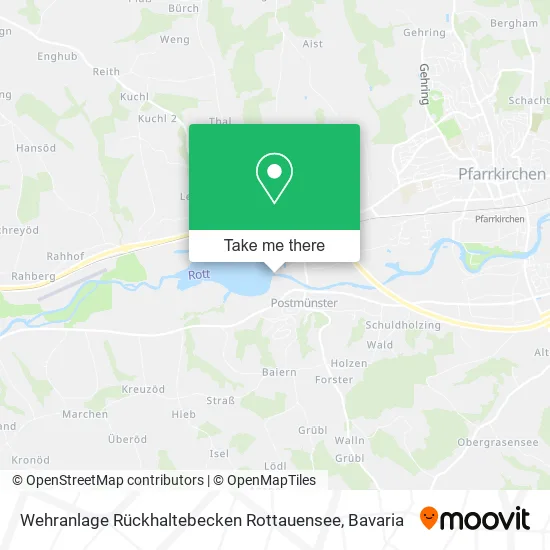 Карта Wehranlage Rückhaltebecken Rottauensee