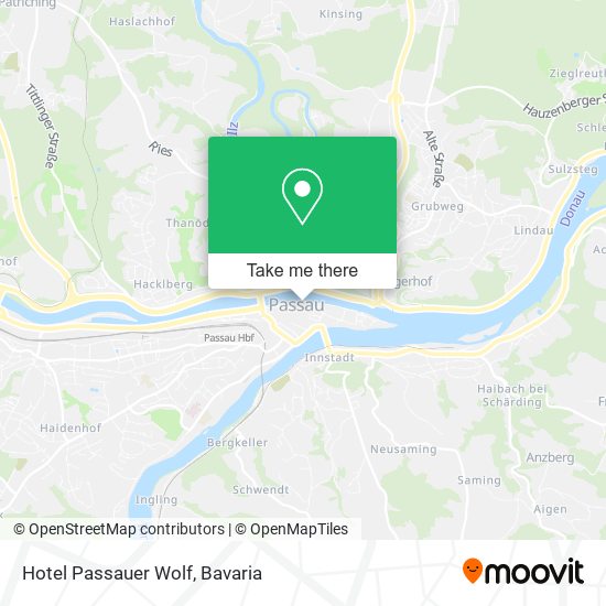 Hotel Passauer Wolf map