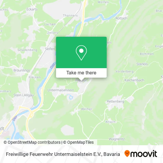 Карта Freiwillige Feuerwehr Untermaiselstein E.V.