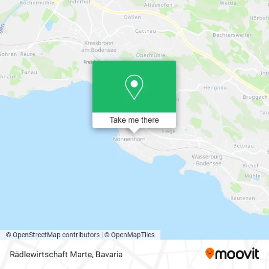 Карта Rädlewirtschaft Marte