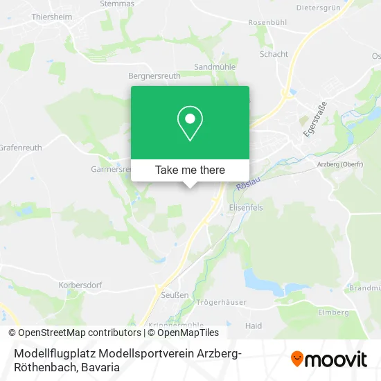 Карта Modellflugplatz Modellsportverein Arzberg-Röthenbach