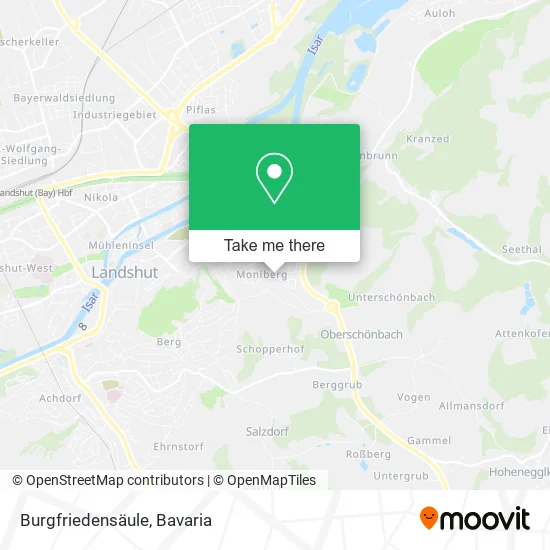 Карта Burgfriedensäule