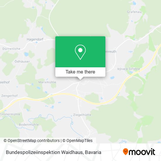 Bundespolizeiinspektion Waidhaus map