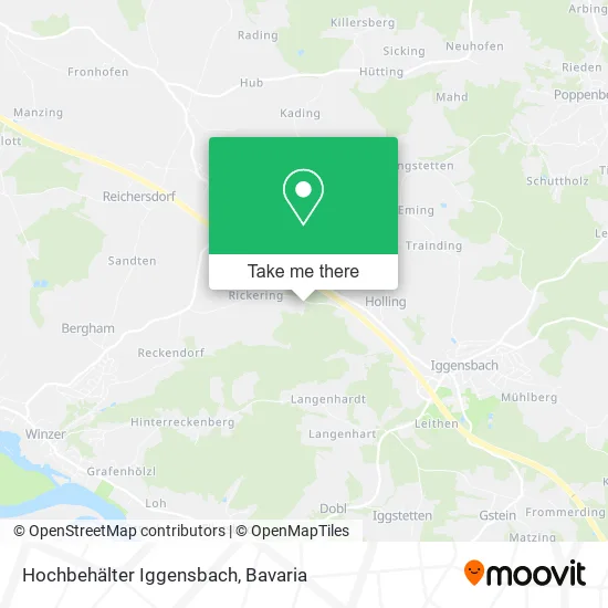 Карта Hochbehälter Iggensbach