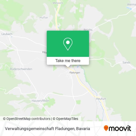 Verwaltungsgemeinschaft Fladungen map