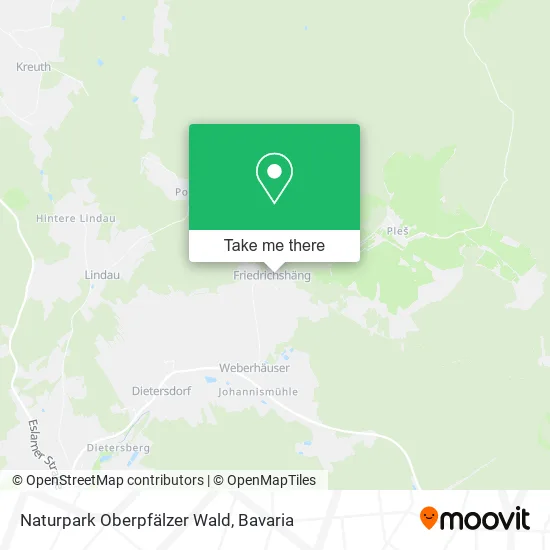 Карта Naturpark Oberpfälzer Wald