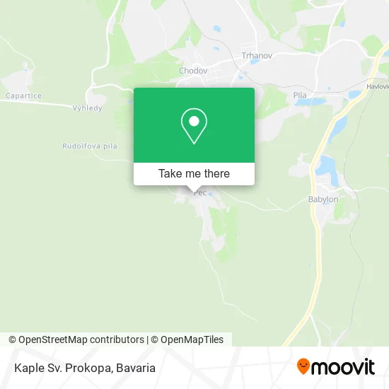 Карта Kaple Sv. Prokopa