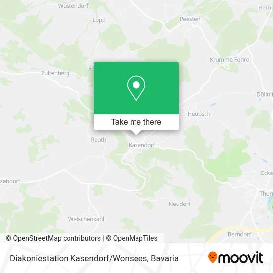 Карта Diakoniestation Kasendorf / Wonsees