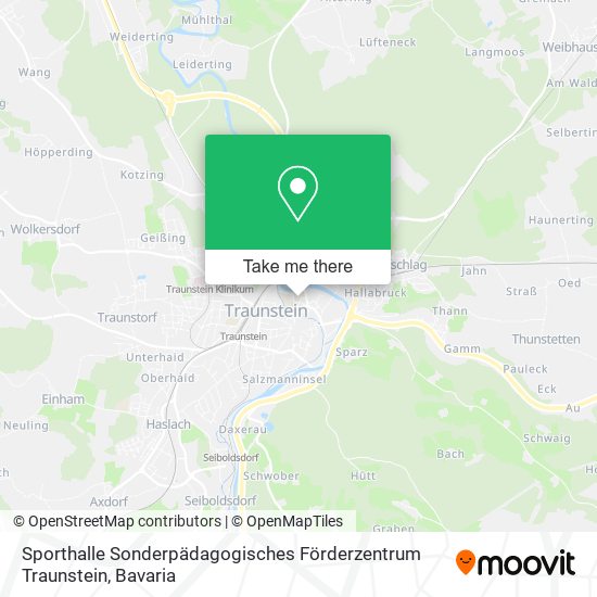 Sporthalle Sonderpädagogisches Förderzentrum Traunstein map