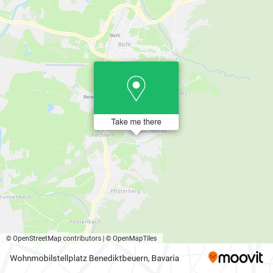 Wohnmobilstellplatz Benediktbeuern map