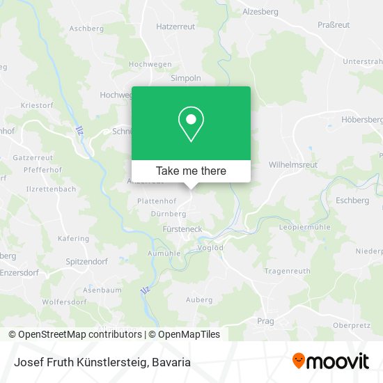 Карта Josef Fruth Künstlersteig